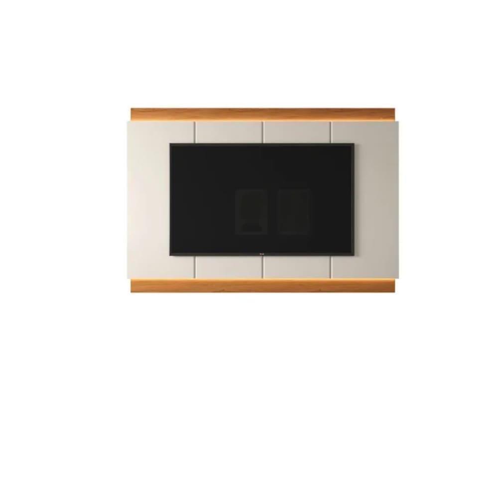 Painel Para Tv Noruega Jequitiba/off White Perolizado - 3