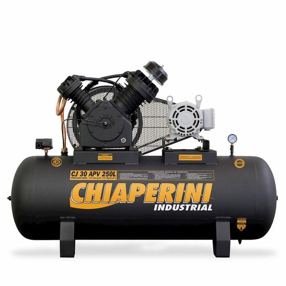 Compressor De Ar A.pressão Tri 7,5hp 250l Chiaperini - 1