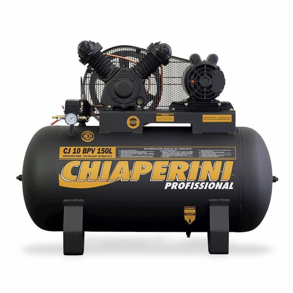 Compressor De Ar B.pressão Tri 2hp 150l 000629 Chiaperini - 1