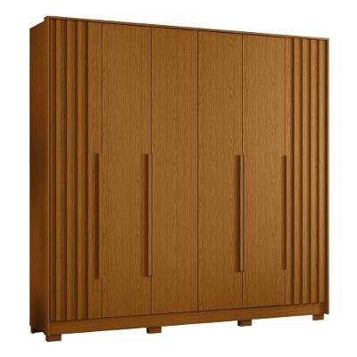 Guarda Roupa Casal 237cm 6 Portas Vinna A02 Cinamomo - Mpozenato