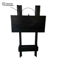 Mesa Bistrô De Madeira Eucalipto Dobrável E Reforçada Preto - 6