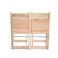 Cadeira De Bar Dobrável De Madeira Maciça Ismalu Natural - 5