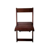 Kit 4 Cadeiras Dobráveis De Madeira Eucalipto Natural Imbuia