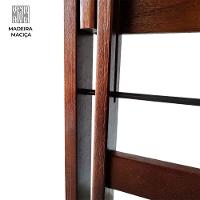 Kit 4 Cadeiras Dobráveis De Madeira Eucalipto Natural Imbuia - 8