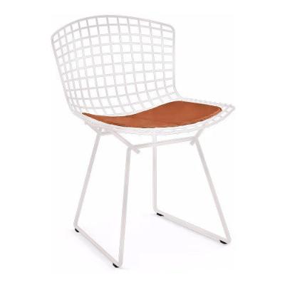Cadeira Bertoia Branca Com Assento Cobre