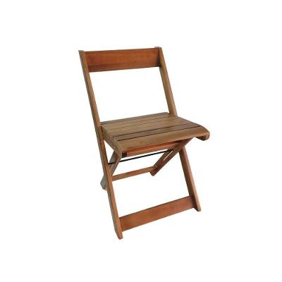 Kit 4 Cadeiras Dobráveis De Madeira Eucalipto Natural Mel