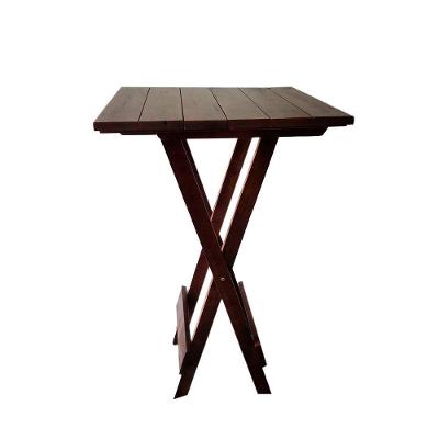 Mesa Bistrô Para Churrasqueira Dobrável De Madeira Maciça Imbuia