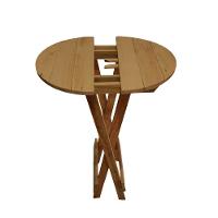 Mesa Bistrô Para Area Gourmet Dobrável De Madeira Maciça Mel - 3