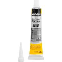 Borracha Silicone Cinza 50g Acético Tubete Vonder - 5