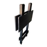 Mesa Bistrô Para Churrasqueira Dobrável De Madeira Maciça Preto - 7