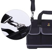 Bolsa Ferramentas Fundo Borracha Maleta Mala Profissional Reforcada 14 Bolsos Eletricista Pedreiro - 2