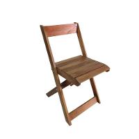 Kit 4 Cadeiras Dobráveis De Madeira Para Churrasqueira Mel