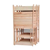 Kit 4 Cadeiras Dobráveis De Madeira Para Bar Ismalu Natural - 5