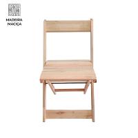Kit 4 Cadeiras Dobráveis De Madeira Para Bar Ismalu Natural - 7