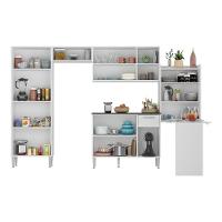 Cozinha Completa C/ Mesa Dobrável Siena Multimóveis Branca - 7