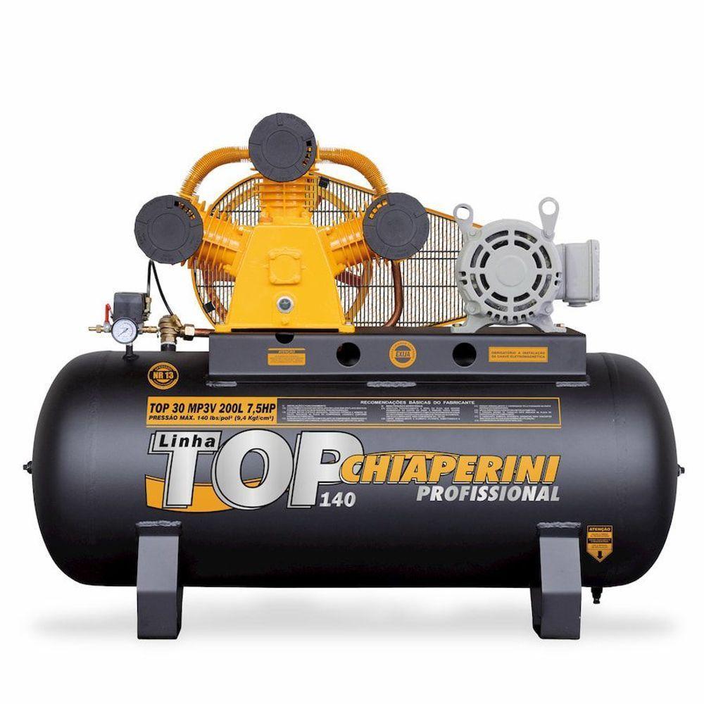 Compressor De Ar M.pressão Tri Aberto 7,5hp 200l Chiaperini - 1