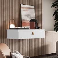 Penteadeira Suspensa Mesa Camarim Escrivaninha Multiuso 1 Gaveta - 3