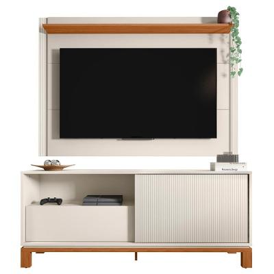 Painel Para Tv 55 Pol E Rack Bancada 150cm Lucca Off/freijó C01 - Mpozenato