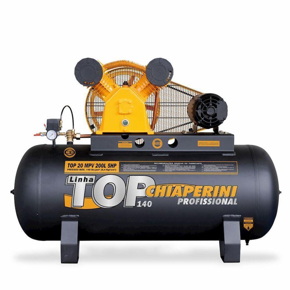 Compressor De Ar Média Pressão Mono 5hp 200l Chiaperini 220V - 1