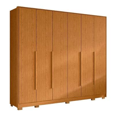 Guarda Roupa Casal 270cm 6 Portas Fascine A02 Cinamomo - Mpozenato
