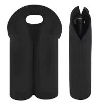 Bolsa Termica 2 Garrafas Porta Vinho Wine Bag Sacola Champanhe Neopreme Acolchoada Portatil Alça - 6