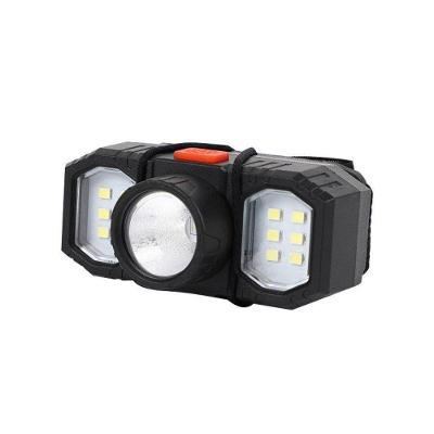 Lanterna Cabeca Led Recarregavel Triplo Usb 3 Lampadas Farol Capacete Trilha Camping Multiuso