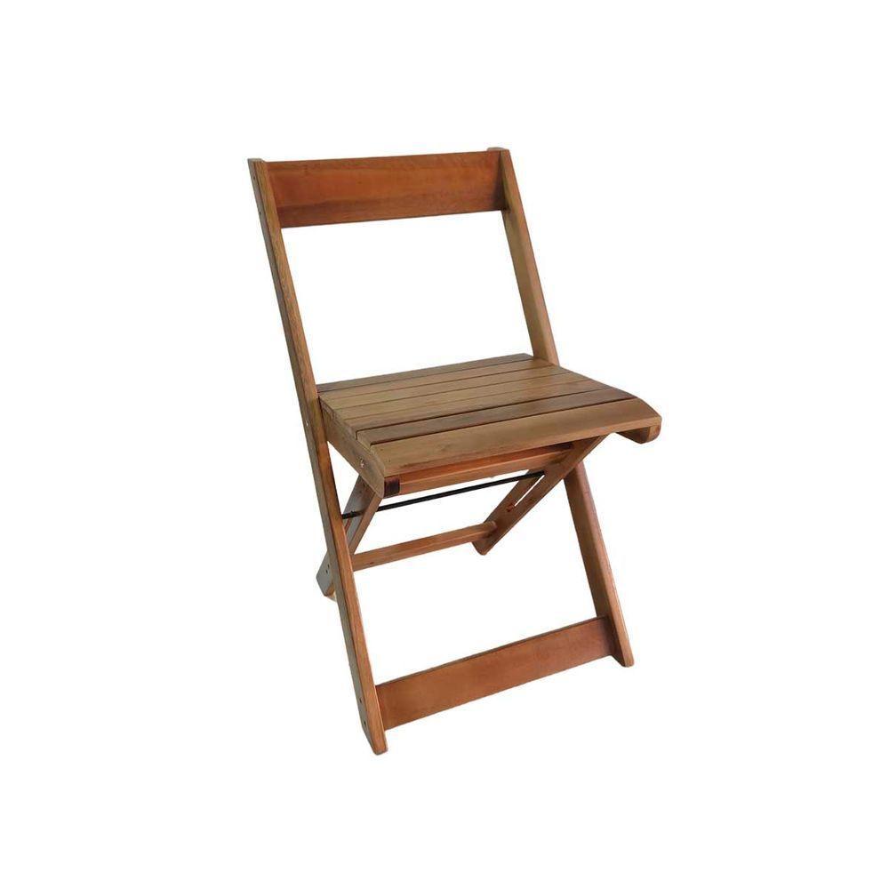 Kit 4 Cadeiras Dobráveis De Madeira Para Area Gourmet Ismalu Mel - 1