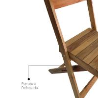 Kit 4 Cadeiras Dobráveis De Madeira Para Area Gourmet Ismalu Mel - 7