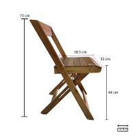 Kit 4 Cadeiras Dobráveis De Madeira Para Area Gourmet Ismalu Mel - 9