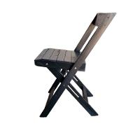 Kit 4 Cadeiras Dobráveis De Madeira Eucalipto Natural Preto - 3