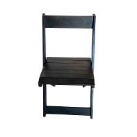 Kit 4 Cadeiras Dobráveis De Madeira Eucalipto Natural Preto