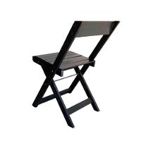 Kit 4 Cadeiras Dobráveis De Madeira Eucalipto Natural Preto - 5