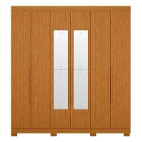 Guarda Roupa Casal 200cm Com Espelho Viny A02 Cinamomo - Mpozenato