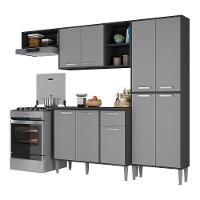 Cozinha Compacta Xangai 9 Portas Multimóveis Preta/Grafite - 6