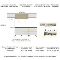 Cozinha Completa 5 Peças Com Leds Mp2033 Veneza Up