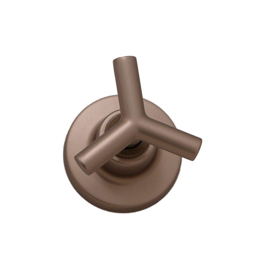 Acabamento Registro Banheiro Lavatório Pressão E Gaveta Cobre Rosé Gold Fosco Padrão Deca Metal Luxo - 2