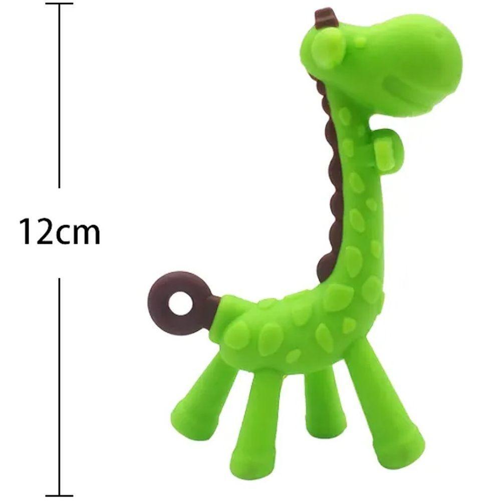 Mordedor De Silicone Em Formato De Girafinha Rosa - 5