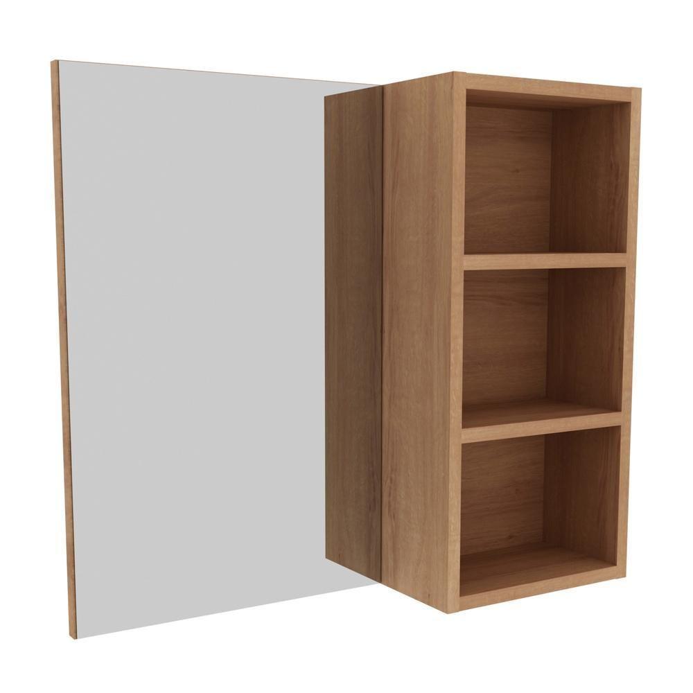 Espelheira Para Banheiro 60Cm Multimóveis Vcr10089 Amêndoa Amêndoa - 2