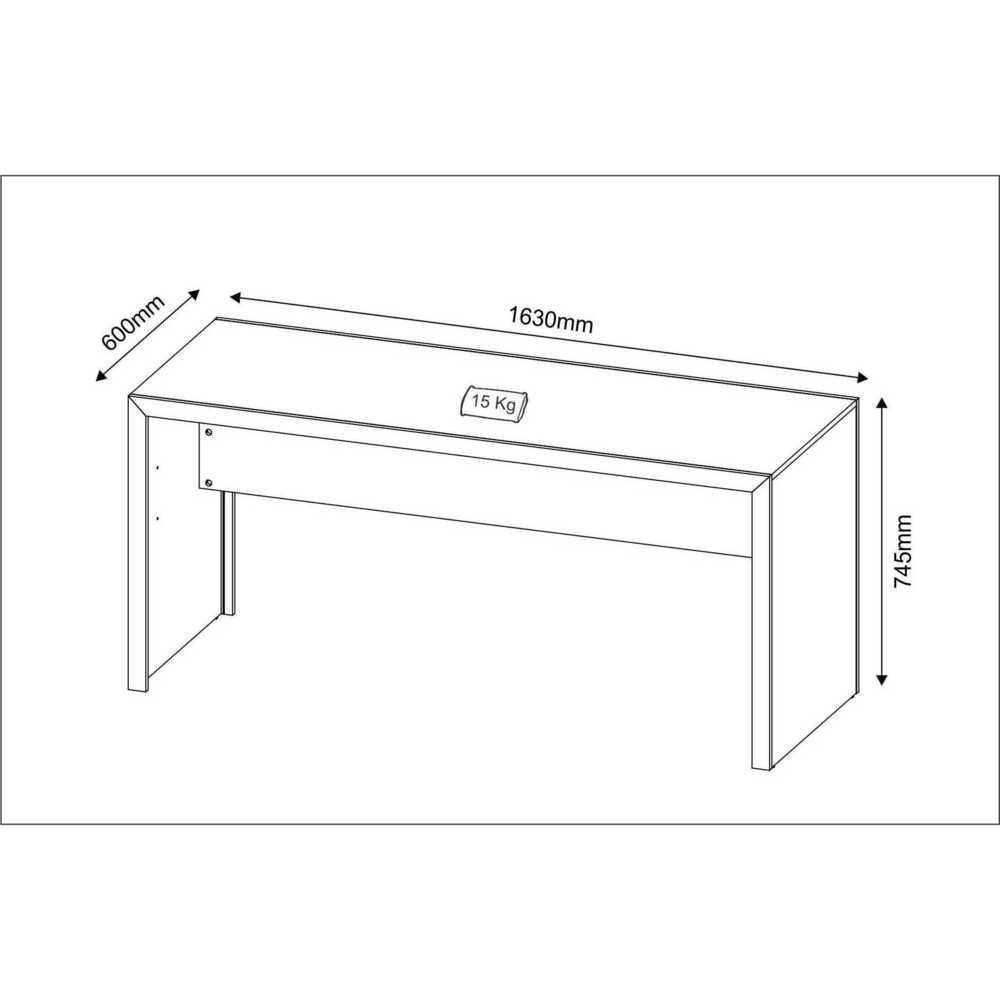 Escrivaninha/Mesa Escritório Multimóveis Cr25019 Preto - 4