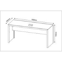 Escrivaninha/Mesa Escritório Multimóveis Cr25019 Preto