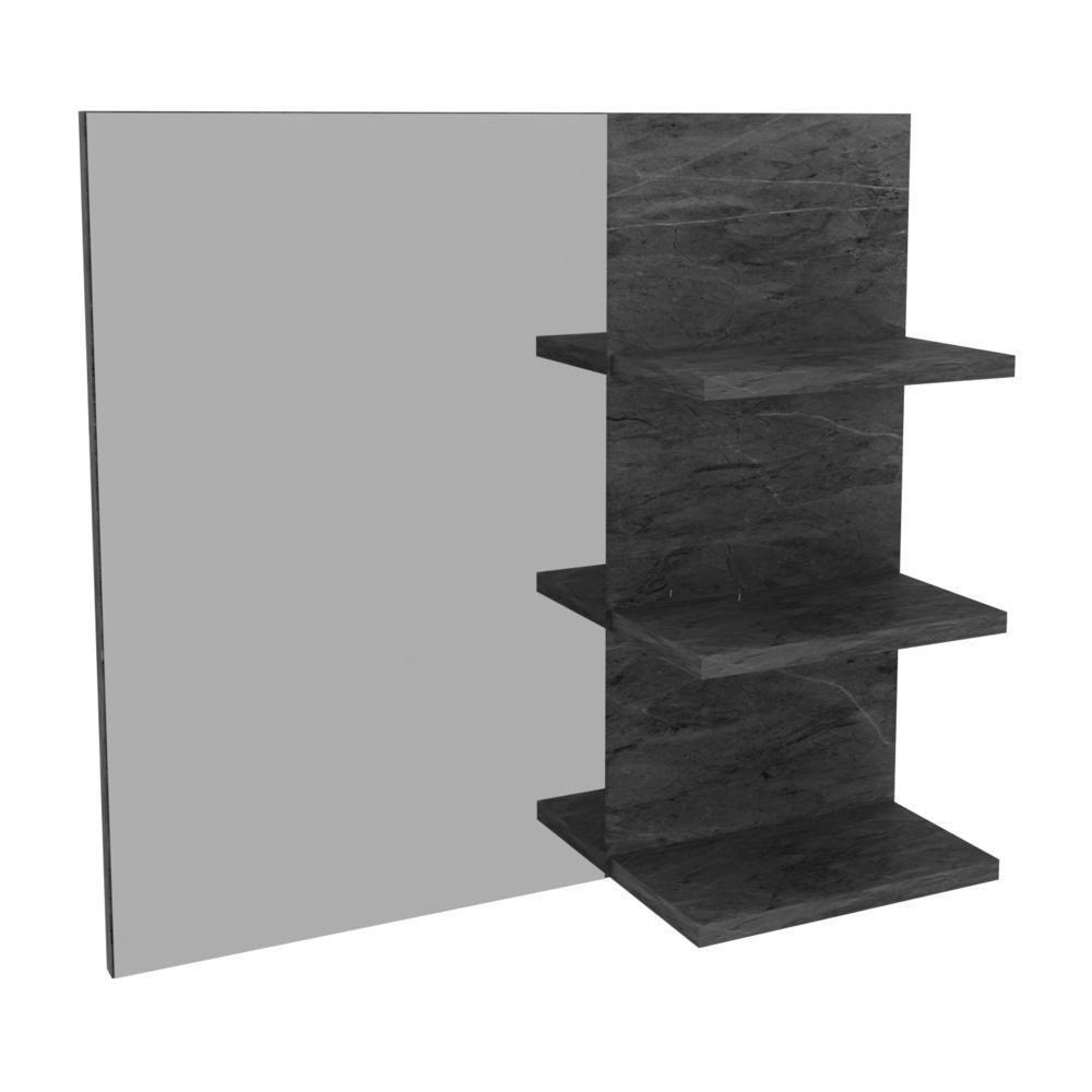 Espelheira Para Banheiro 60Cm Multimóveis Vcr10088 Mármore Lunar Mármore Lunar - 2