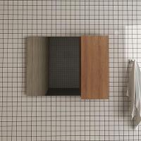 Espelheira Para Banheiro 1 Porta 80Cm Multimóveis Vcr10082 Amêndoa Amêndoa - 4