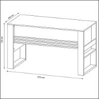 Escrivaninha/Mesa Escritório Multimóveis Cr25043 Branca - 3