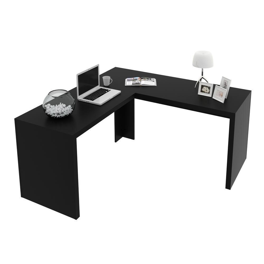 Escrivaninha/Mesa Escritório De Canto Cr25024 Preto - 5