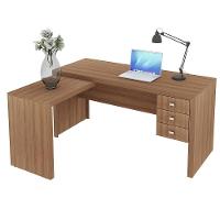 Escrivaninha/Mesa Escritório De Canto Cr25016 Amendoa - 6