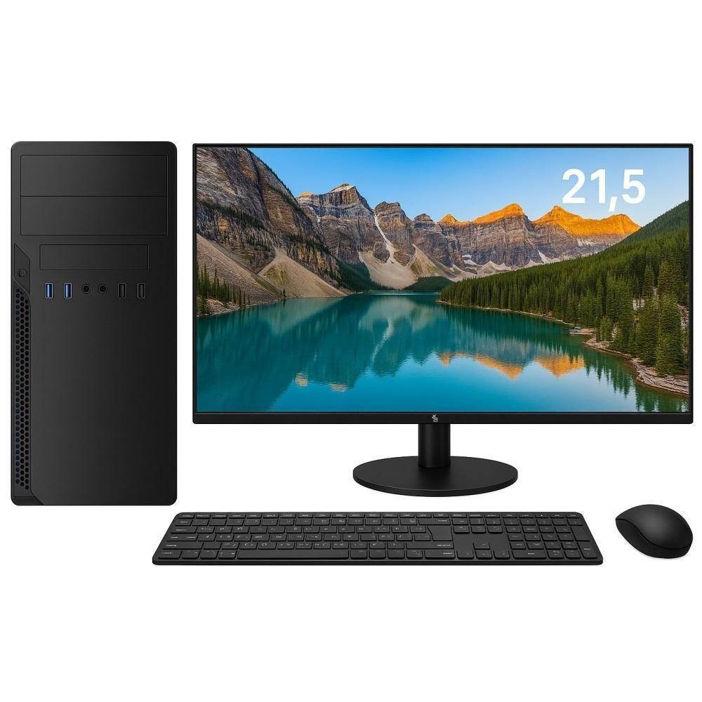 Computador 3green Completo Intel I3 12100F 16GB DDR4 SSD 1TB NVME Geforce Gt 2GB Monitor Led 21,5" WIFI 3GP-024 - 1