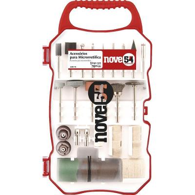 Jogo De Acessórios Para Microrretífica Com 70 Pç Amr70 Nove54