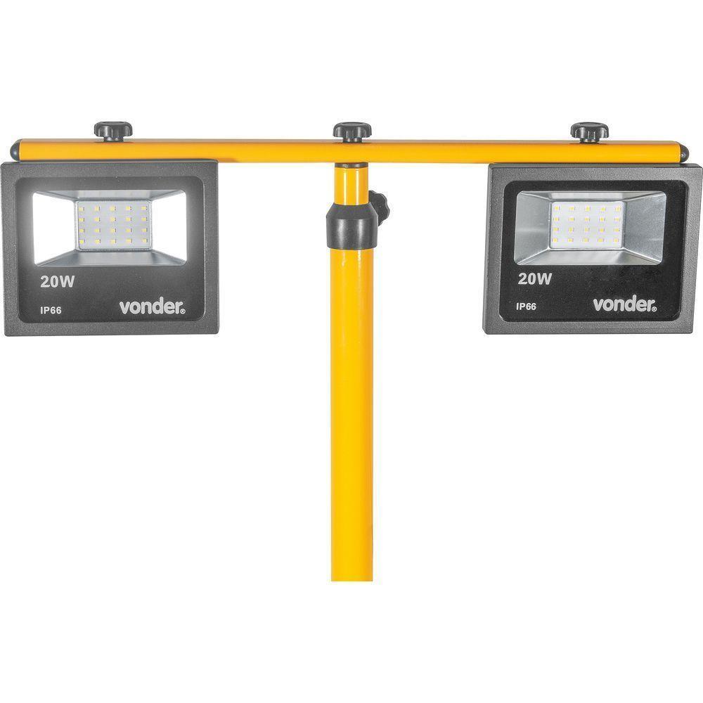 Refletores Com Suporte Tripé De 2 Metros 20 W Vonder - 3