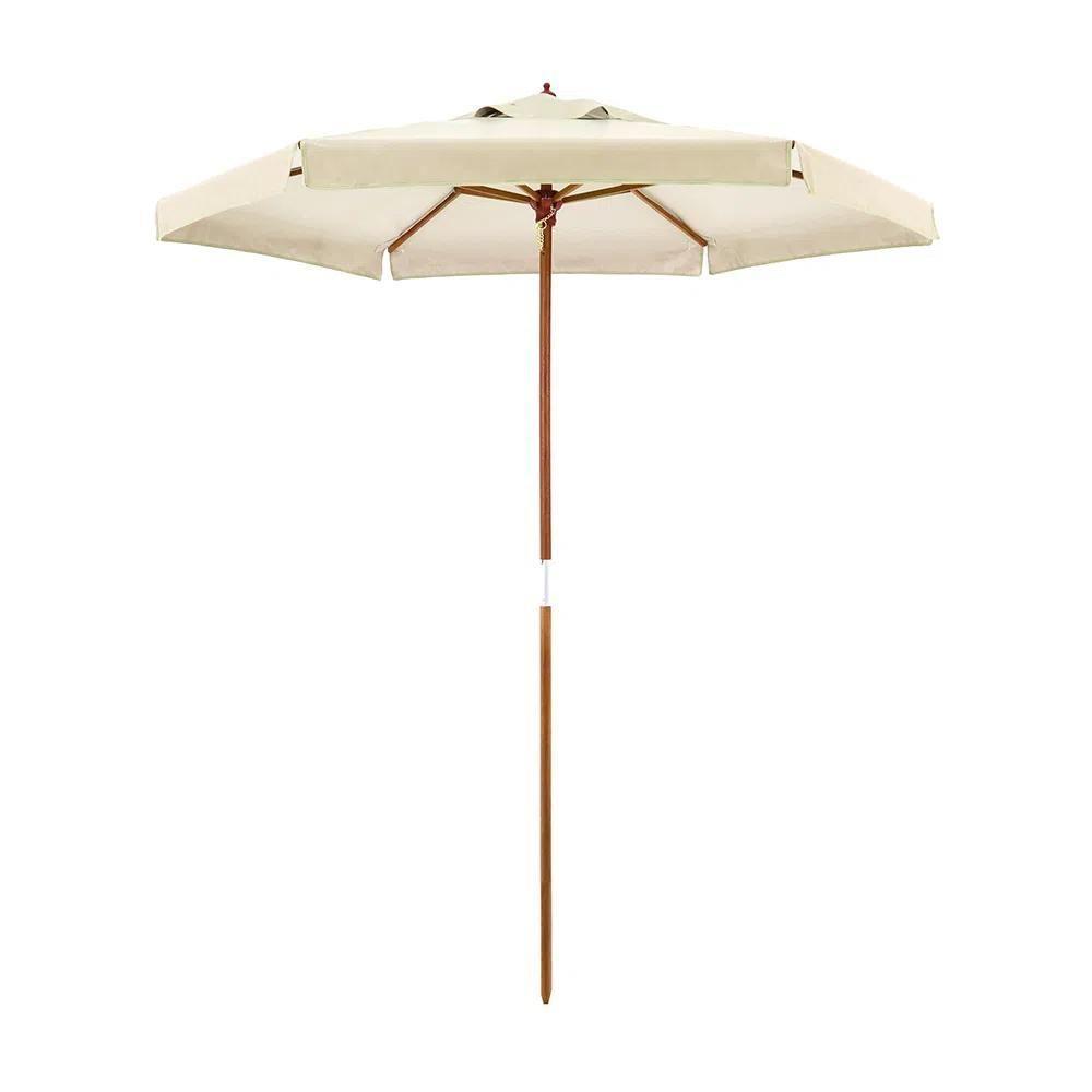 Ombrellone Madeira Cobertura Pvc 2,00 Metros Creme Bel Lazer - 1