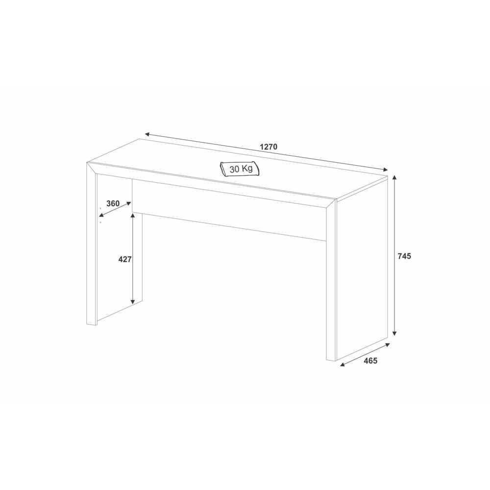 Escrivaninha Multimóveis Vcr25036 Amêndoa Amêndoa - 3